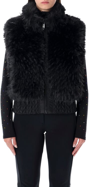 Goldbergh Dahlia Eco Fur Vest Nero