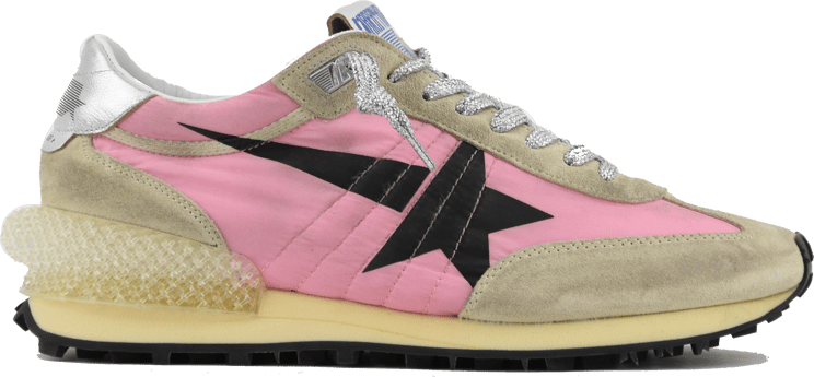 Golden Goose Running Marathon Pink Gold Silver