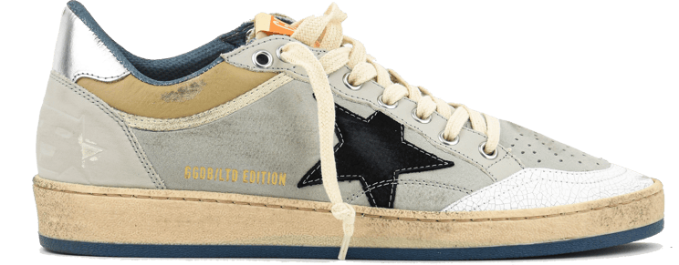 Golden Goose Ball Star Pearl Grey White