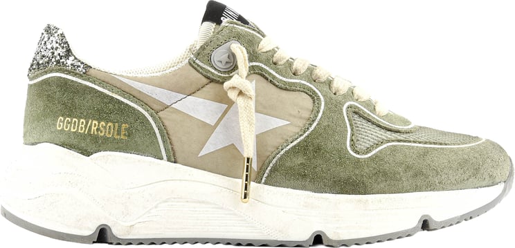 Golden Goose Running Sole Green