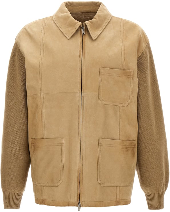 Golden Goose Golden Goose Beige Cowhide Leather Jacket