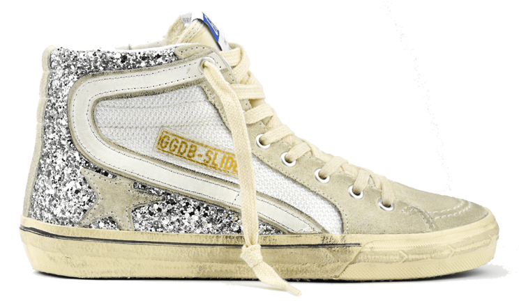 Golden Goose Slide Silver/white