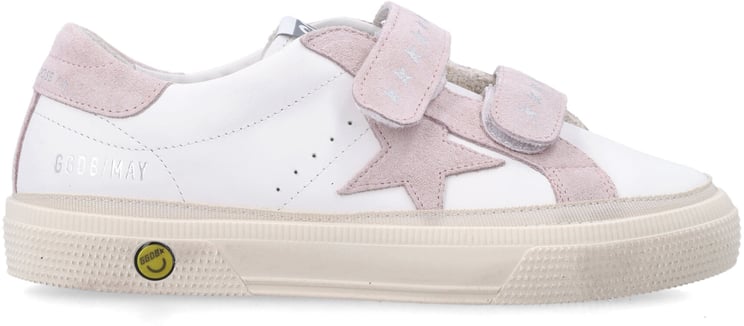 Golden Goose May School Leather Bianco