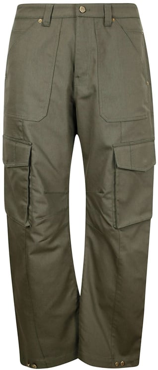 Golden Goose Trousers Verde Scuro