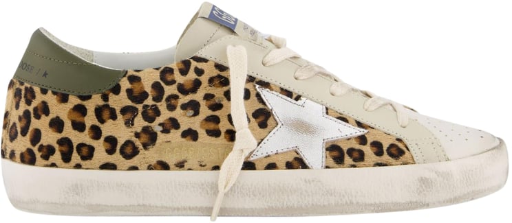 Golden Goose Dames SuperStar Sneaker Beige/Leo