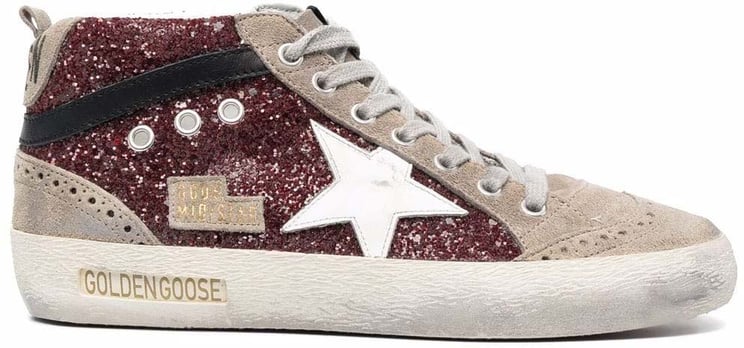 Golden Goose Sneakers Dark Redtaupewhiteblack