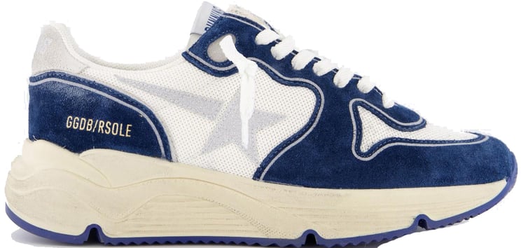 Golden Goose Dames Running Sole Sneaker Wit/Blauw