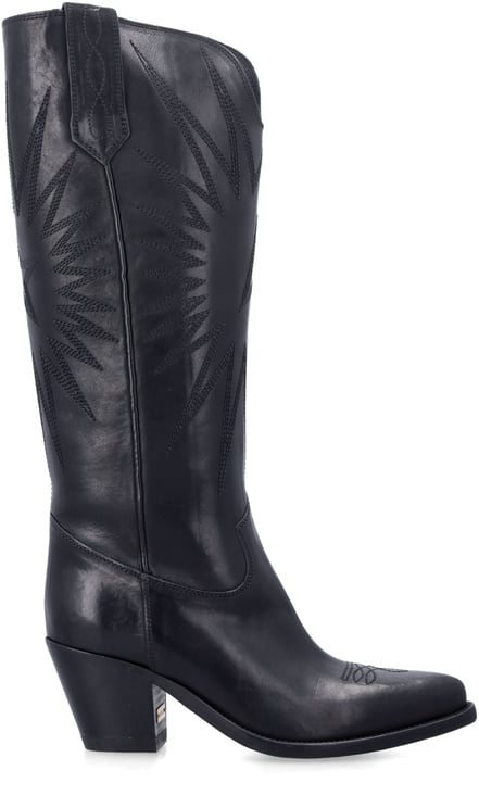 Golden Goose 70'S Wish Star High Boot Nero