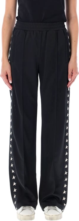 Golden Goose Jogging Star Black White Star