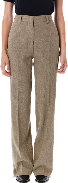 Golden Goose Relaxed Pant Harringbone Wool Golden Brown