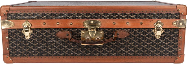 Goyard Goyard Goyardine Monogram 1900s Suitcase Trunk Koffer Malle