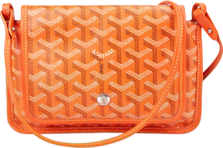 Goyard Goyard Orange Goyardine Monogram Plumet Flat Crossbody Bag