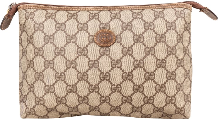 Gucci Gucci Monogram Supreme Canvas Pouch