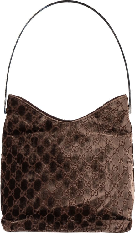 Gucci Gucci Velvet GG Monogram Hobo Shoulder Bag