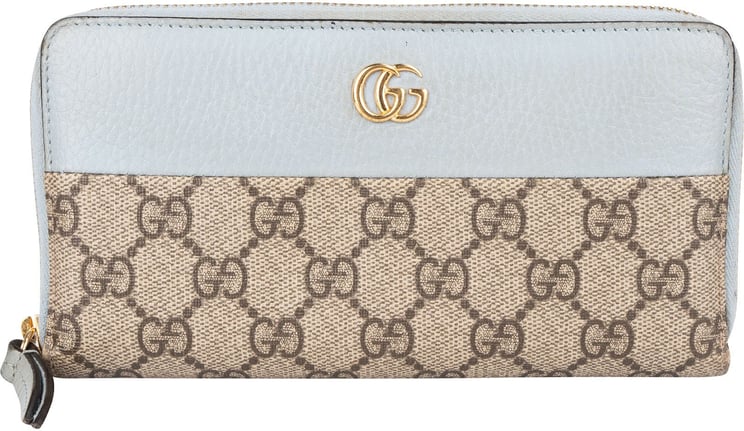 Gucci Gucci Monogram GG Supreme Marmont Zip Around Wallet