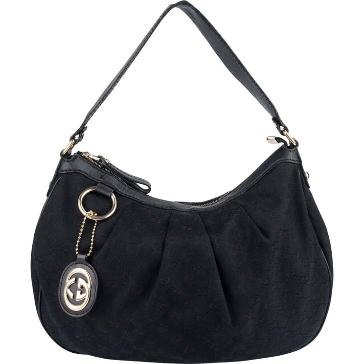 Gucci Gucci Monogram GG Sukey Hobo Handbag