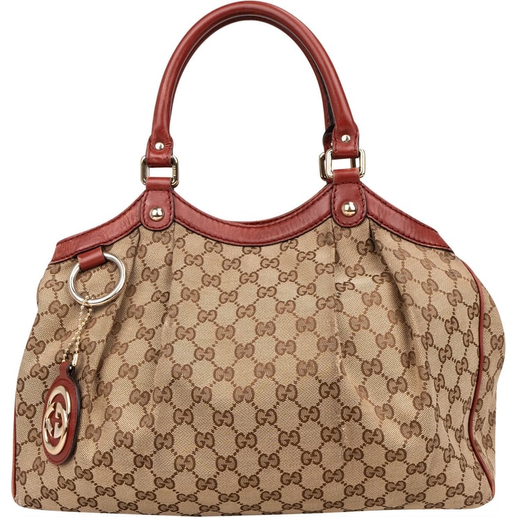 Gucci Gucci Monogram GG Sukey Handbag