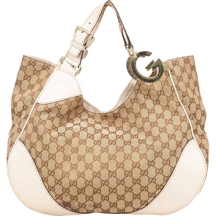 Gucci Gucci Monogram GG Canvas Charlotte Hobo Shoulder Bag