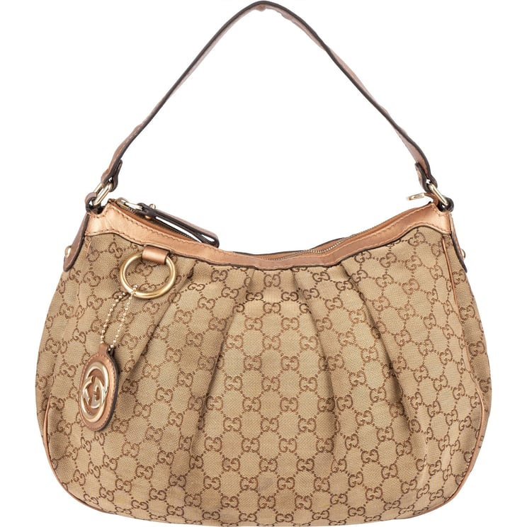 Gucci Gucci Monogram GG Canvas Sukey Hobo Shoulder Bag