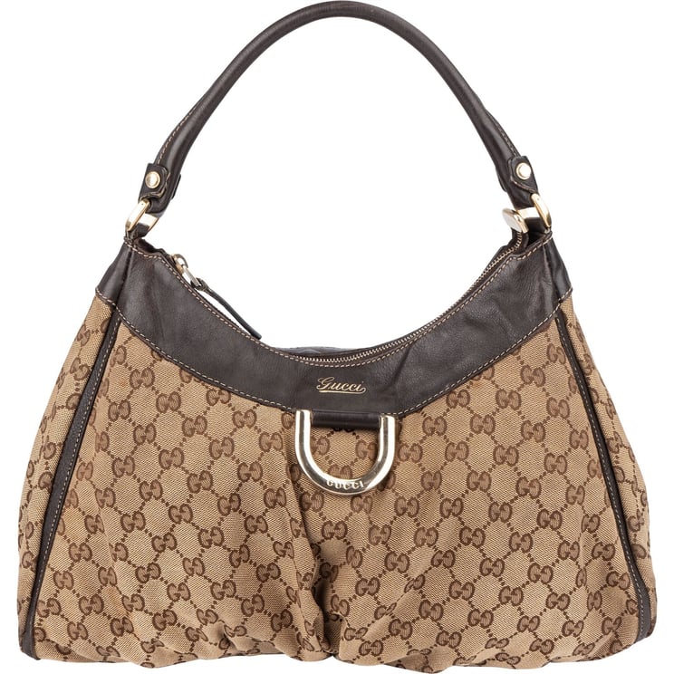 Gucci Gucci Monogram Abbey D-Ring Hobo Shoulder Bag