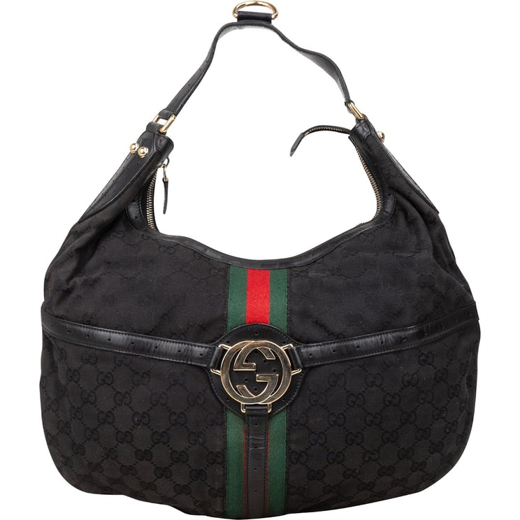 Gucci Gucci Monogram GG Hobo Shoulder Bag