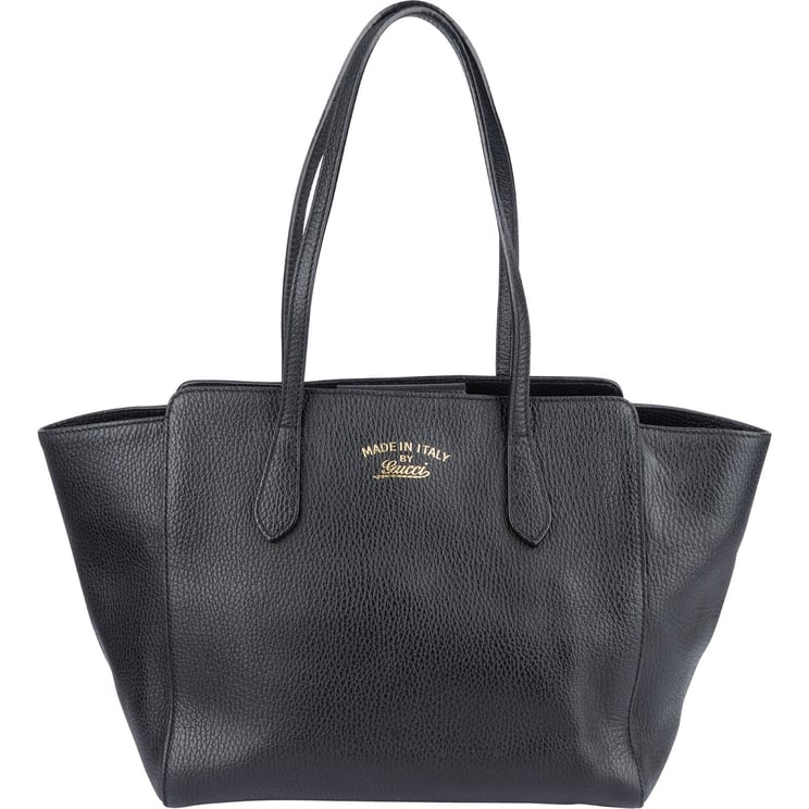 Gucci Gucci Grained Leather Swing Tote Shoulder Bag