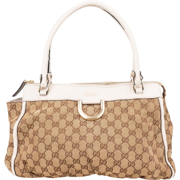 Gucci Gucci Monogram GG Canvas Abbey D-Ring Tote Shoulder Bag