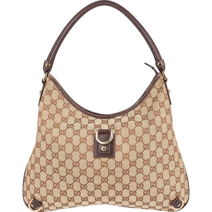 Gucci Gucci Monogram GG Abbey D-Ring Hobo Shoulder Bag