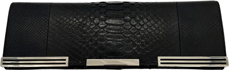 Gucci Gucci Clutch black snakeskin / very good