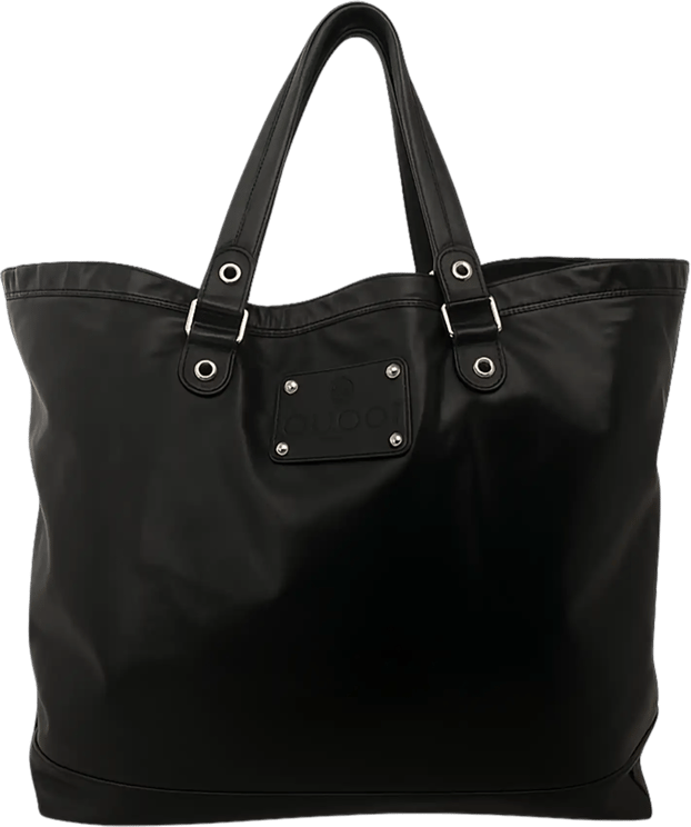 Gucci Gucci PVC Tote Bag Black / very good