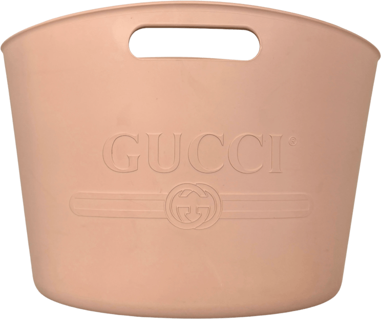 Gucci Gucci Rubber Tote Bag Pink / very good