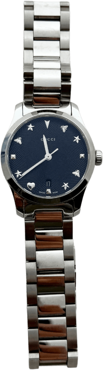 Gucci Gucci G-Timeless women's watch (model YA126573) silver / good