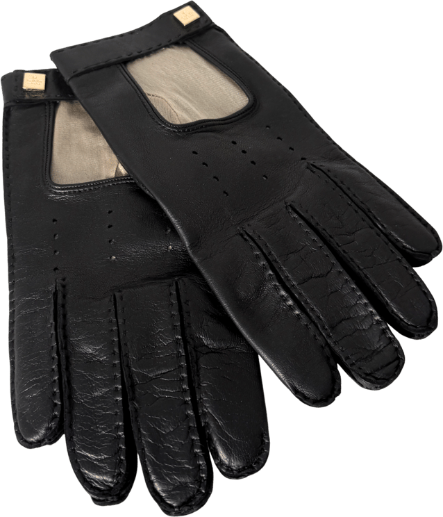 Gucci Gucci Lederhandschuhe Größe 8 1/2 Schwarz / neuwertig