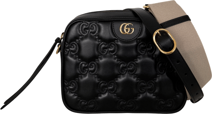 Gucci Gucci GG Matelassé Umhängetasche Schwarz / sehr gut
