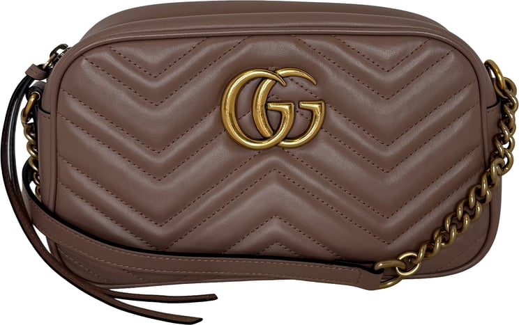 Gucci Gucci GG Marmont Small Chain Shoulder Bag Rosa