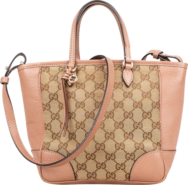 Gucci Gucci Monogram GG Canvas Bree Small Tote Crossbody Handbag