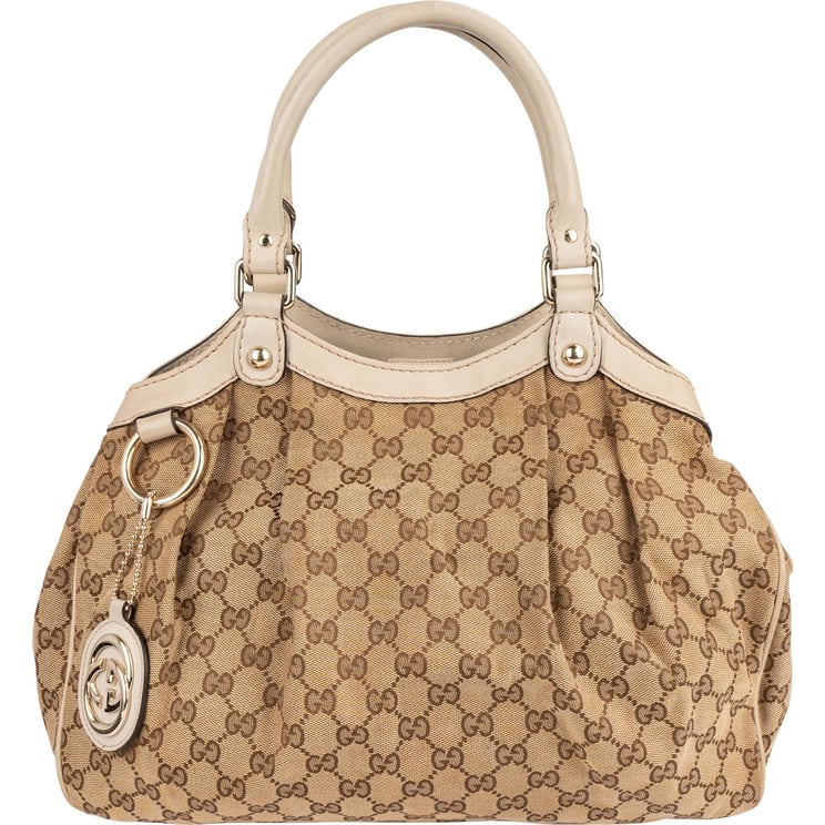 Gucci Gucci Monogram GG Sukey Hobo Handbag