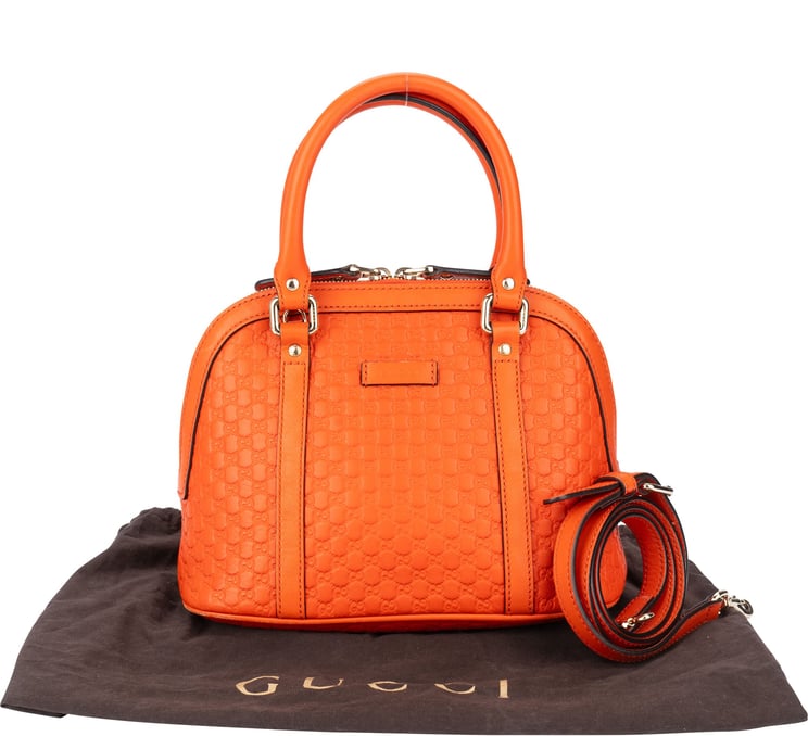 Gucci Gucci Leather Guccissima Mini Handbag
