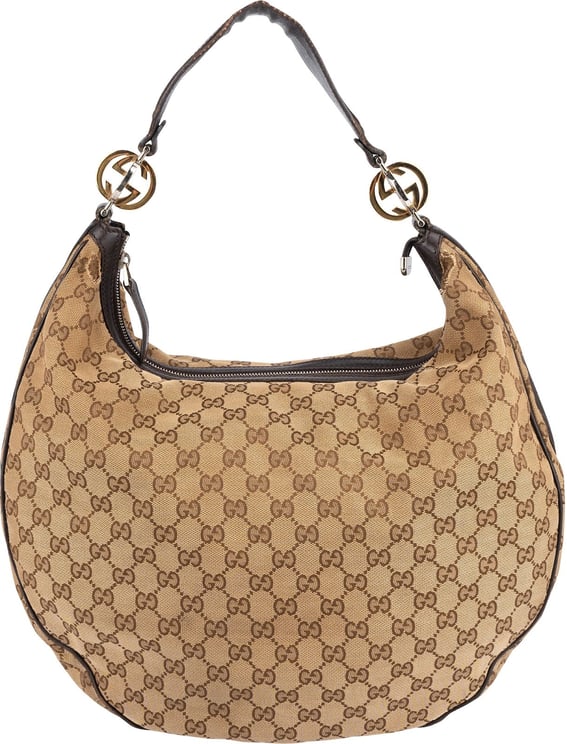 Gucci Gucci Monogram GG Interlocking G Hobo Shoulder Bag