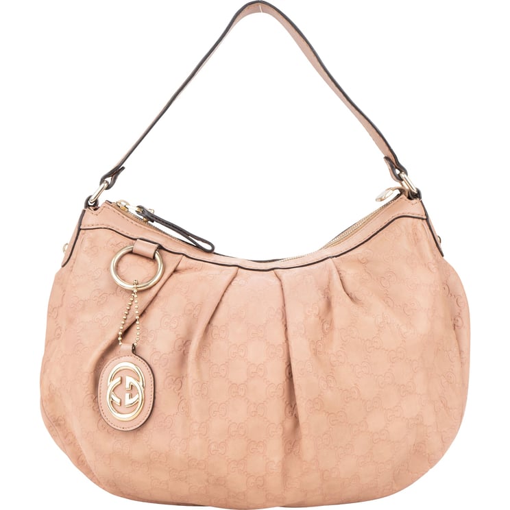 Gucci Gucci GG Leather Monogram Sukey Hobo Bag