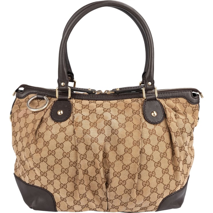 Gucci Gucci Monogram GG Canvas Sukey Tote Handbag