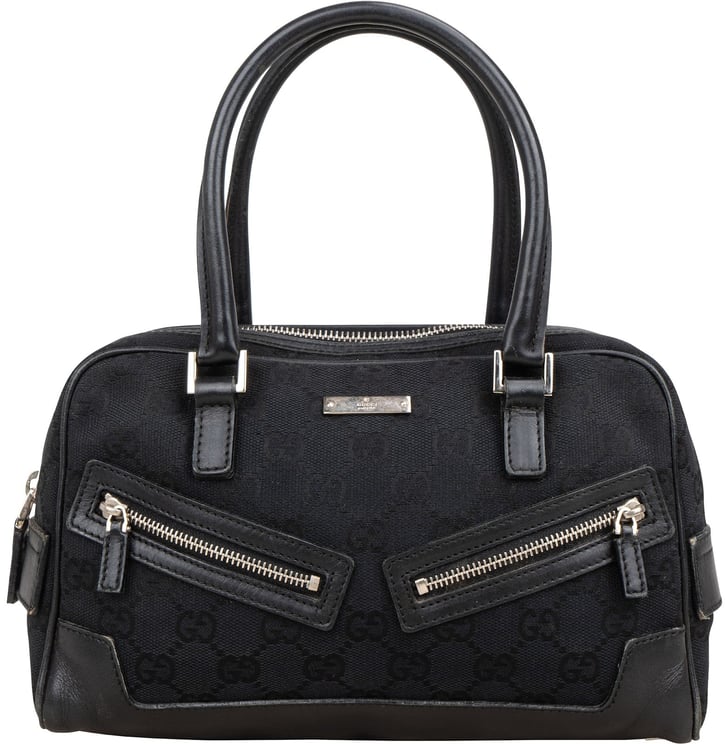 Gucci Gucci Monogram GG Canvas Twin Pocket Boston Handbag