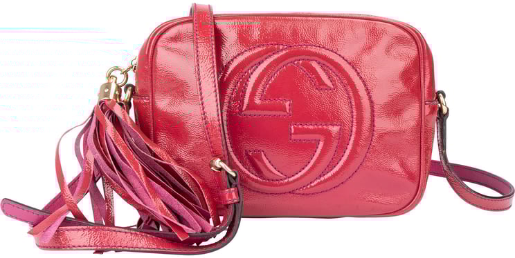 Gucci Gucci Patent Leather GG Soho Crossbody Bag