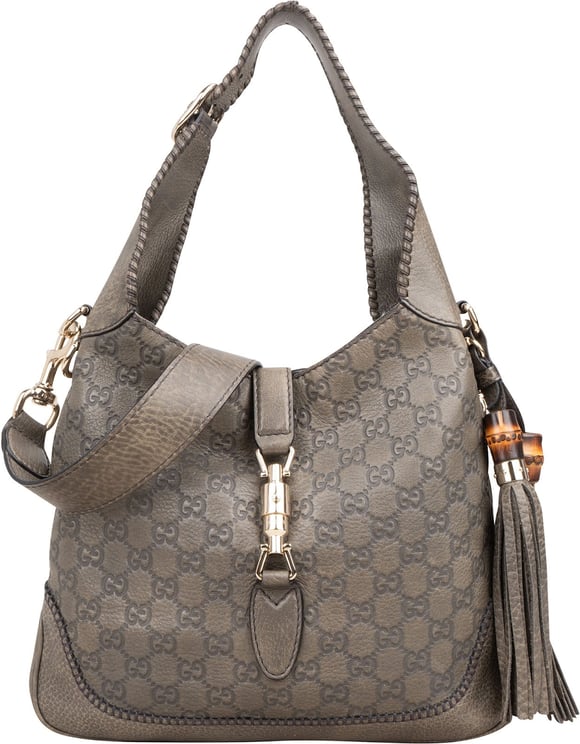 Gucci Gucci Guccissima Leather GG Jackie Shoulder Bag