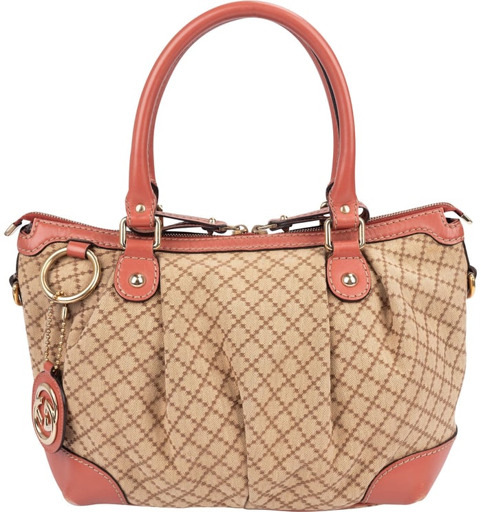 Gucci Gucci Diamante Monogram Sukey Handbag