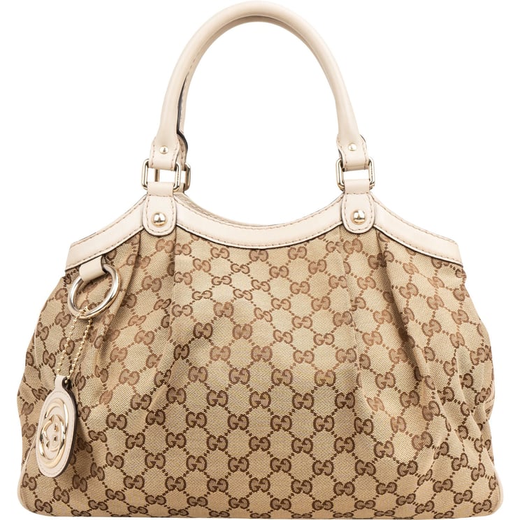 Gucci Gucci Monogram GG Canvas Sukey Handbag