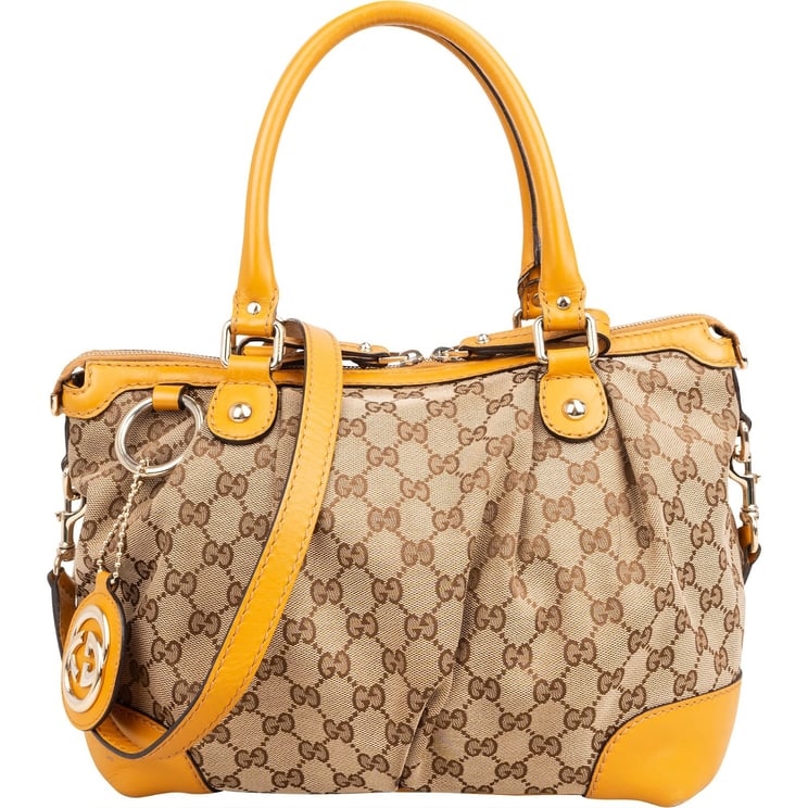 Gucci Gucci Monogram GG Canvas Sukey Handbag