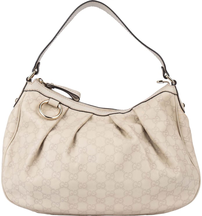Gucci Gucci GG Leather Monogram Sukey Hobo Shoulder Bag