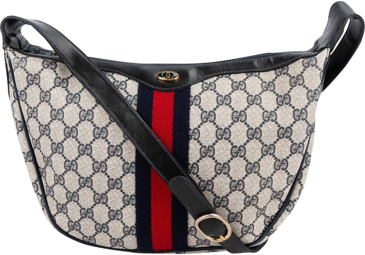 Gucci Gucci Monogram Vintage GG Supreme Web Hobo Shoulder Bag
