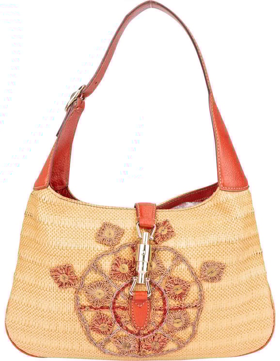 Gucci Gucci Limited Raffia Jackie Handbag